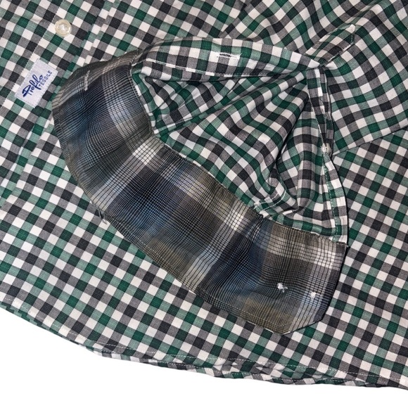 Egara XL Green Checkered Button Down Long Sleeve Shirt - Picture 7 of 12